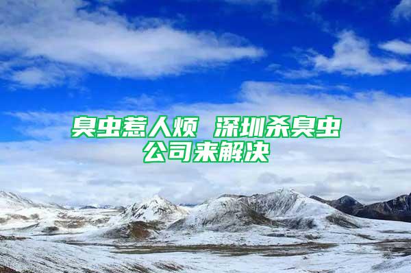 臭虫惹人烦 深圳杀臭虫公司来解决