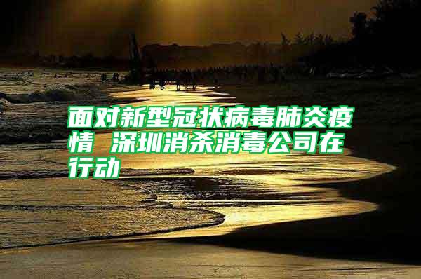 面对新型冠状病毒肺炎疫情 深圳消杀消毒公司在行动