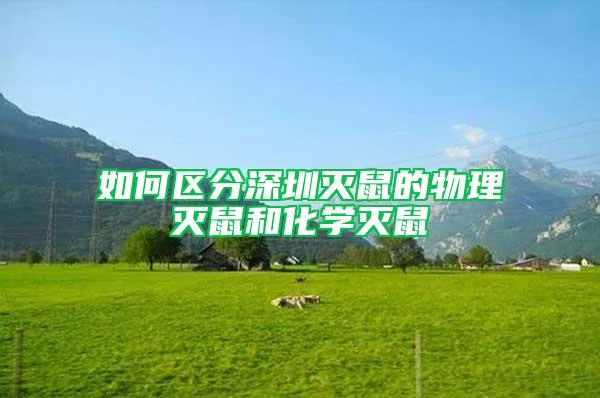 如何区分深圳灭鼠的物理灭鼠和化学灭鼠