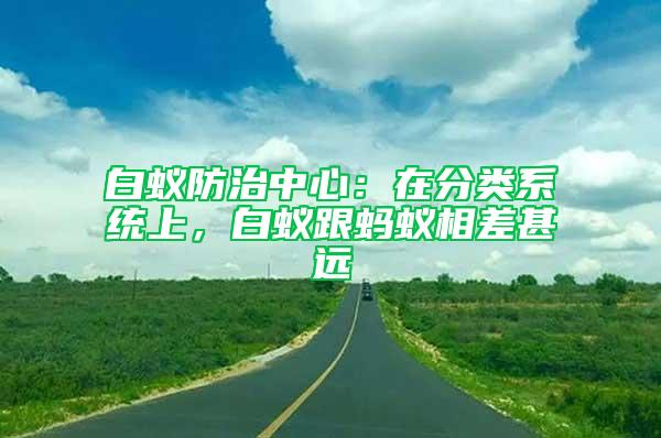 白蚁防治中心：在分类系统上，白蚁跟蚂蚁相差甚远