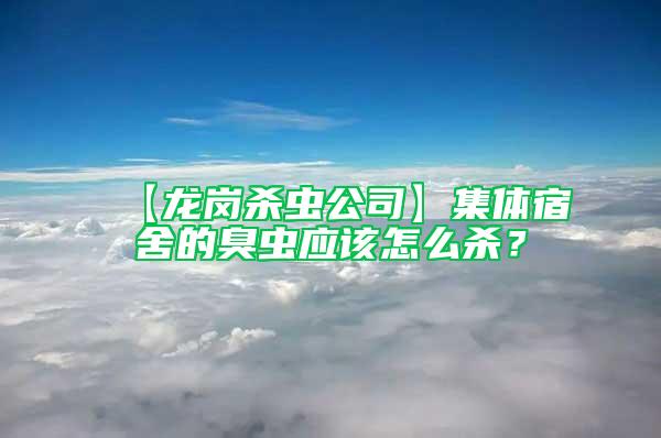 【龙岗杀虫公司】集体宿舍的臭虫应该怎么杀？