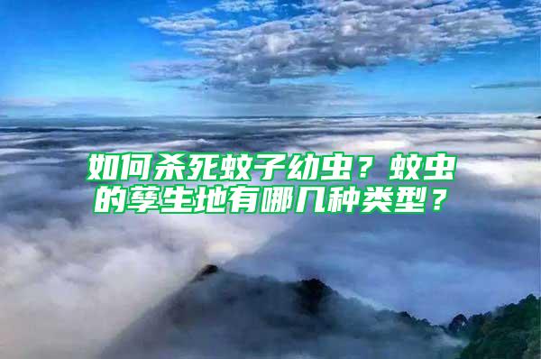 如何杀死蚊子幼虫？蚊虫的孳生地有哪几种类型？