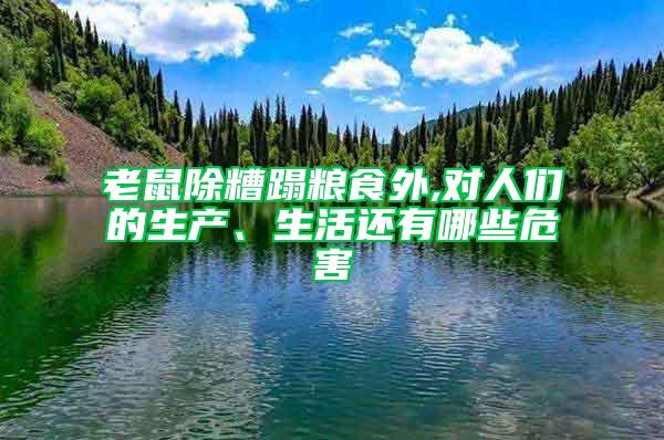 老鼠除糟蹋粮食外,对人们的生产、生活还有哪些危害