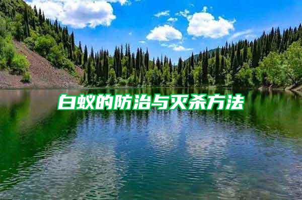 白蚁的防治与灭杀方法