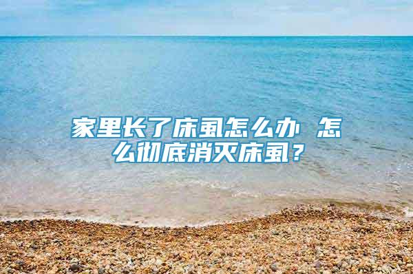 家里长了床虱怎么办 怎么彻底消灭床虱？