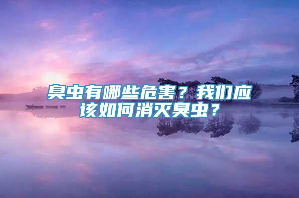 臭虫有哪些危害？我们应该如何消灭臭虫？