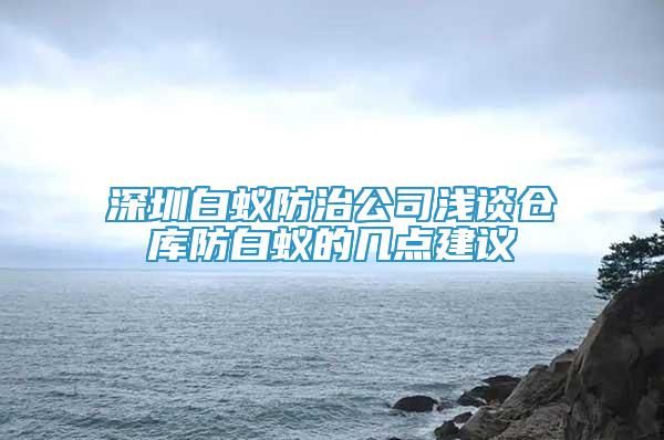 深圳白蚁防治公司浅谈仓库防白蚁的几点建议