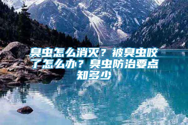 臭虫怎么消灭？被臭虫咬了怎么办？臭虫防治要点知多少