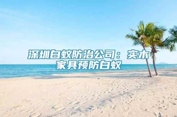 深圳白蚁防治公司：实木家具预防白蚁