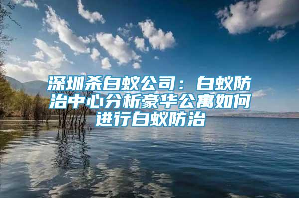 深圳杀白蚁公司：白蚁防治中心分析豪华公寓如何进行白蚁防治