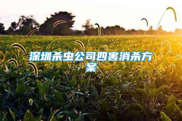 深圳杀虫公司四害消杀方案