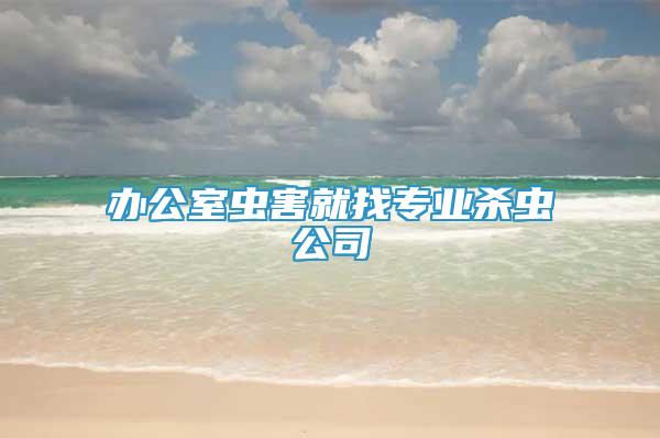 办公室虫害就找专业杀虫公司