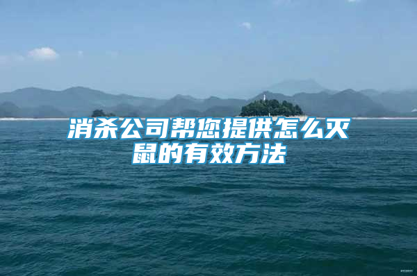 消杀公司帮您提供怎么灭鼠的有效方法