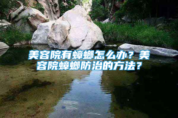 美容院有蟑螂怎么办？美容院蟑螂防治的方法？