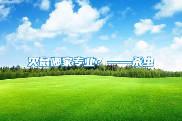 灭鼠哪家专业？——杀虫