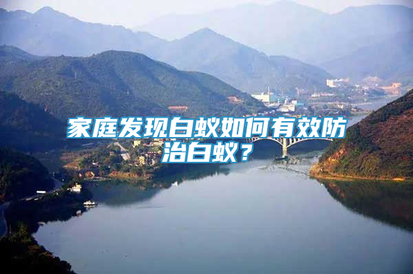 家庭发现白蚁如何有效防治白蚁？