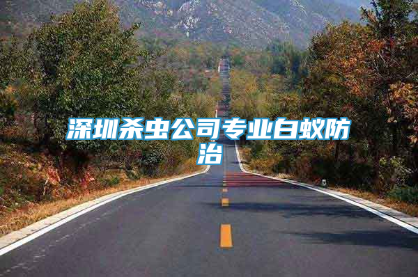 深圳杀虫公司专业白蚁防治