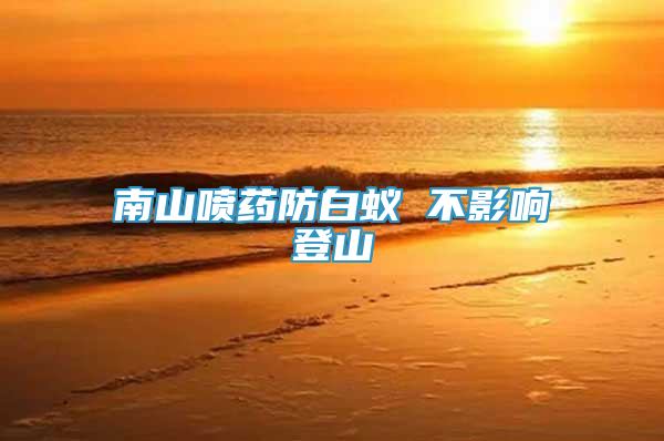 南山喷药防白蚁 不影响登山