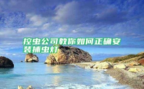 控虫公司教你如何正确安装捕虫灯