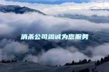 消杀公司竭诚为您服务